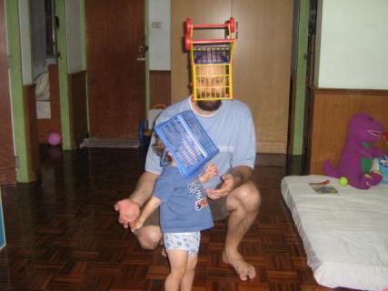 Thanasi and Daddy are robots.jpg